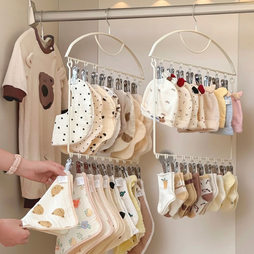 Sock Organizer Tray - 18 clips sokken droogrek grote capaciteit