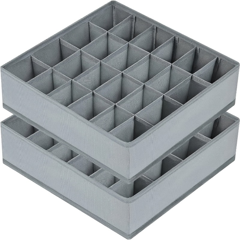 2 stuks 24-vakjes opbergboxen  - Sock Organizer Tray recensie en prijs