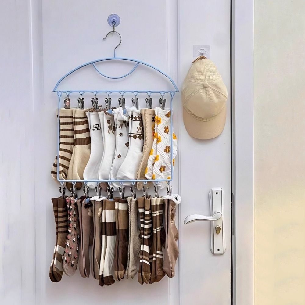 18 clips sokken droogrek grote - Sock Organizer Tray recensie en prijs